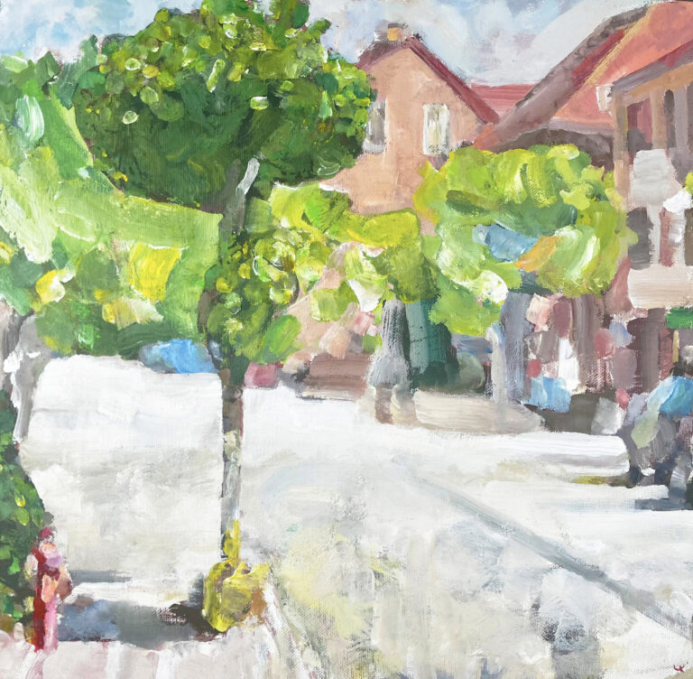 Udsigt til Nærum Hovedgade - 36 x 35